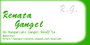 renata gangel business card